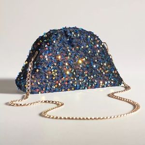 The Frankie Mini Clutch: Velvet Sequin Edition